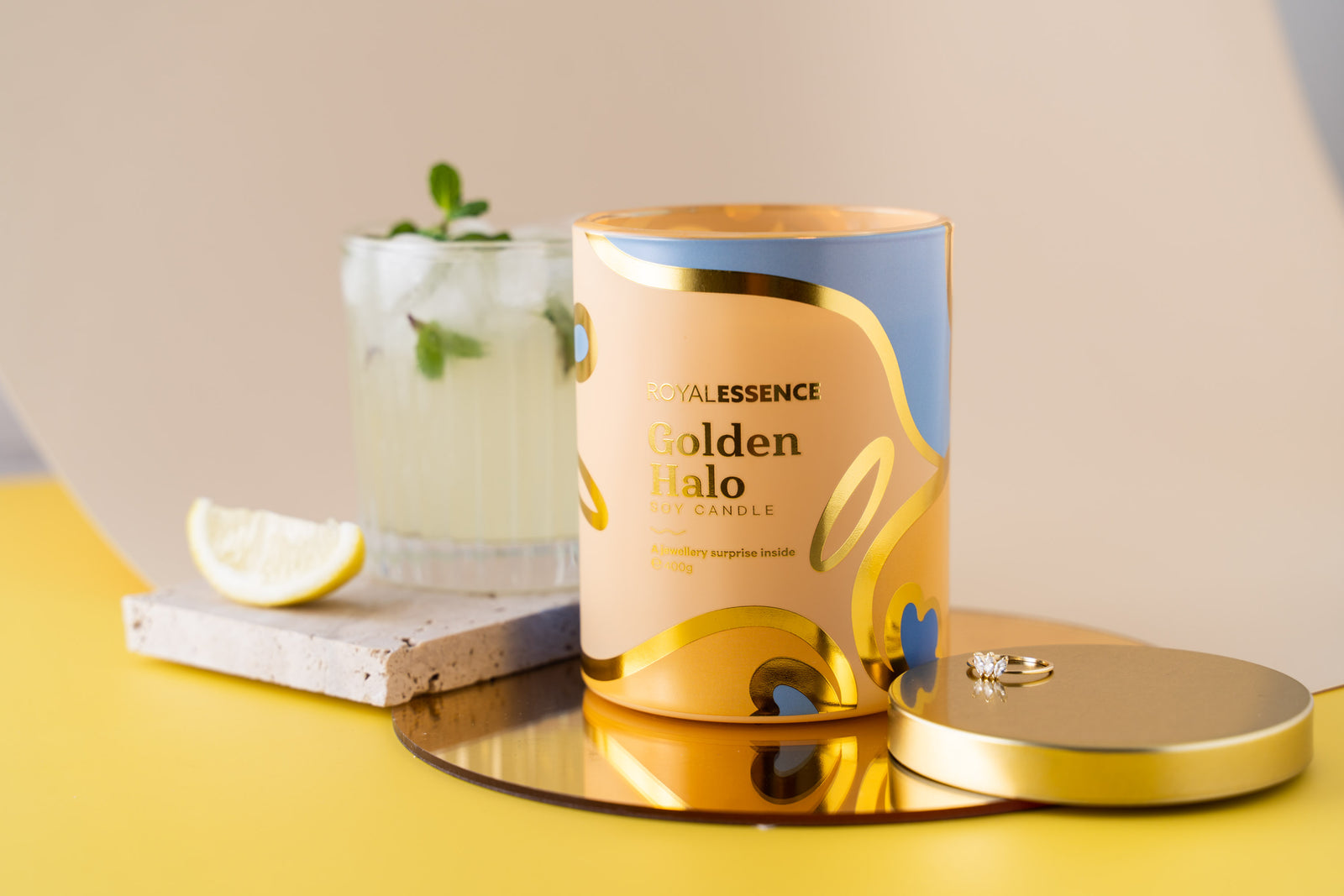Goldener Heiligenschein (Kerze)