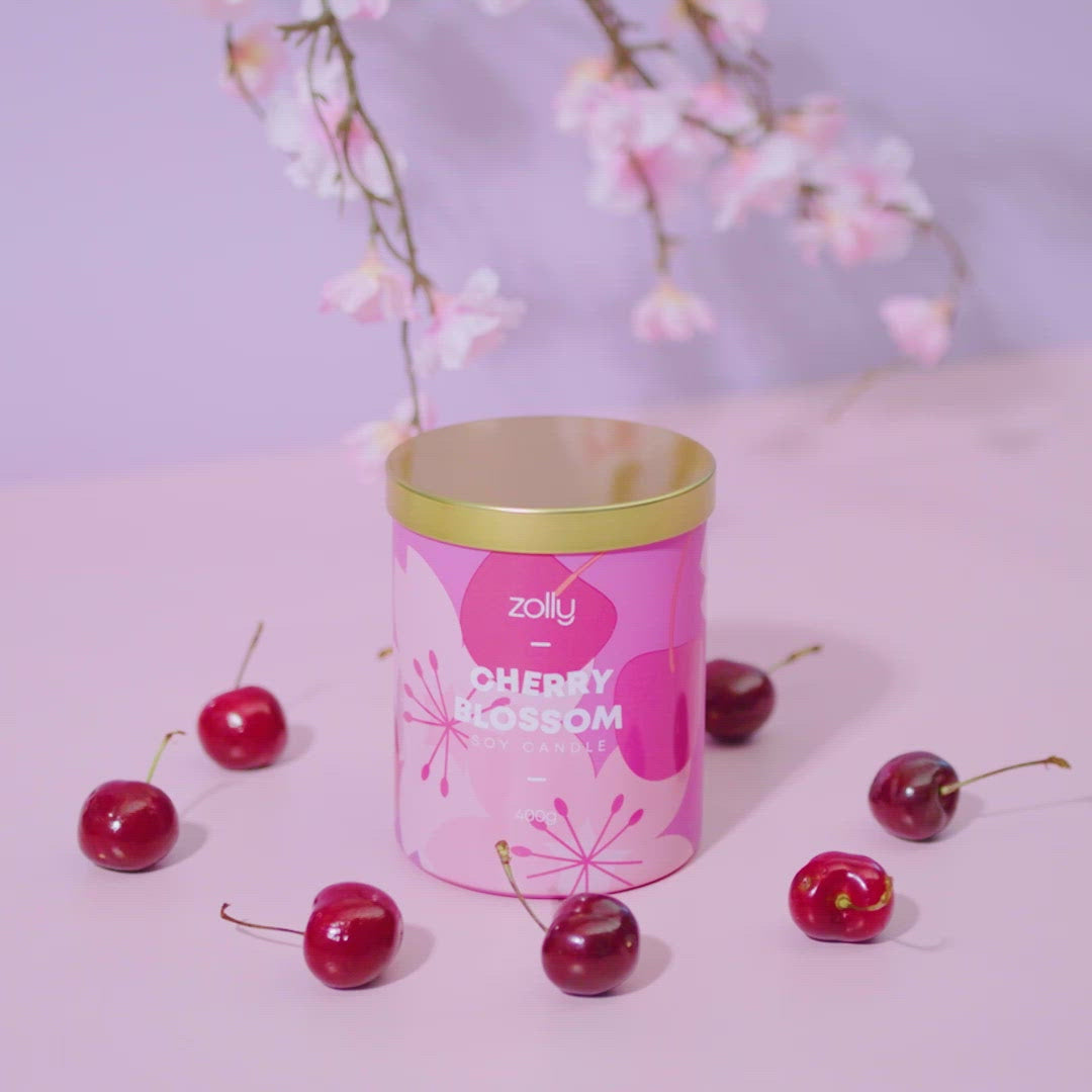 Kirschblütenkerze 400g