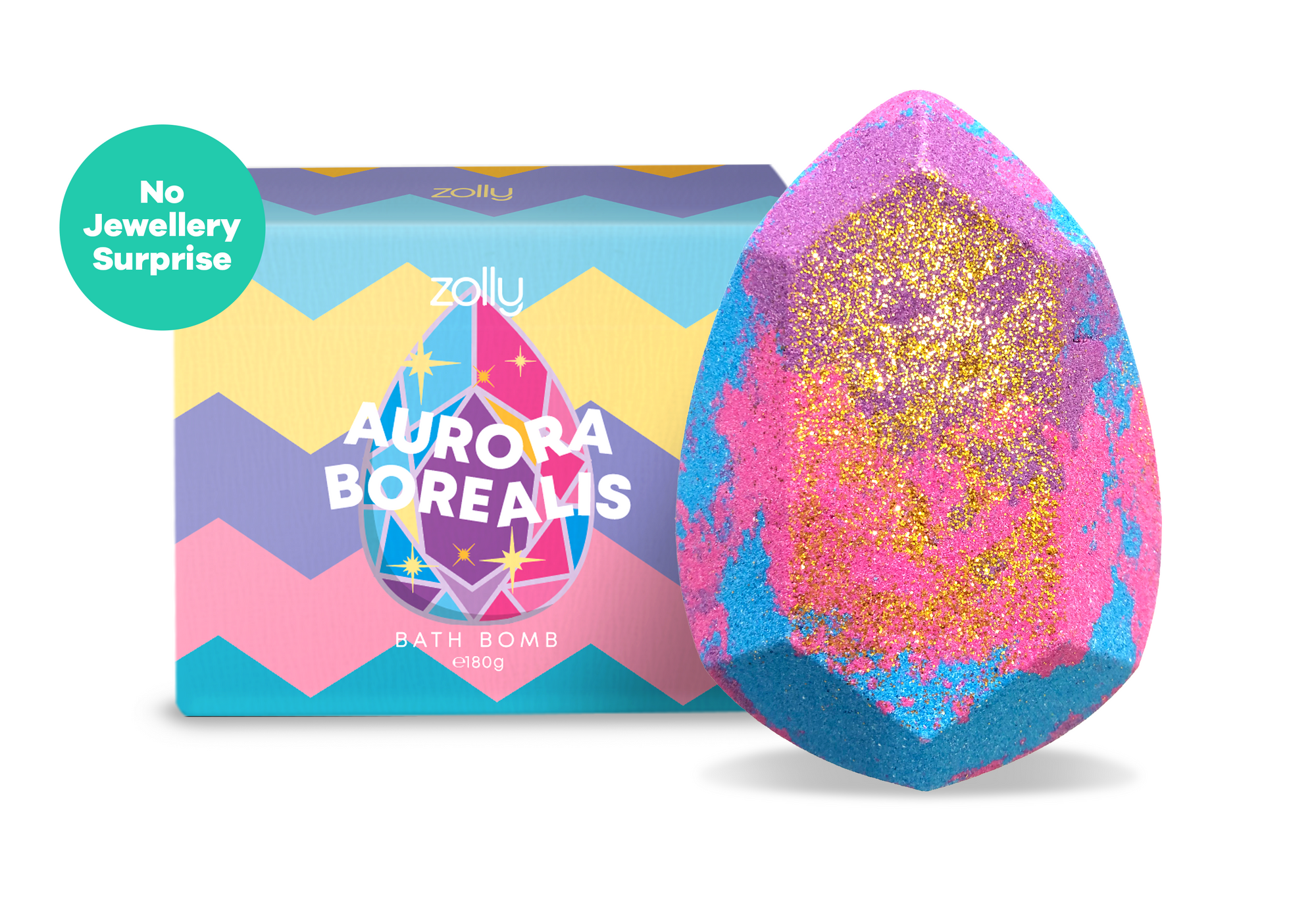 Aurora Borealis Badebombe - 180g