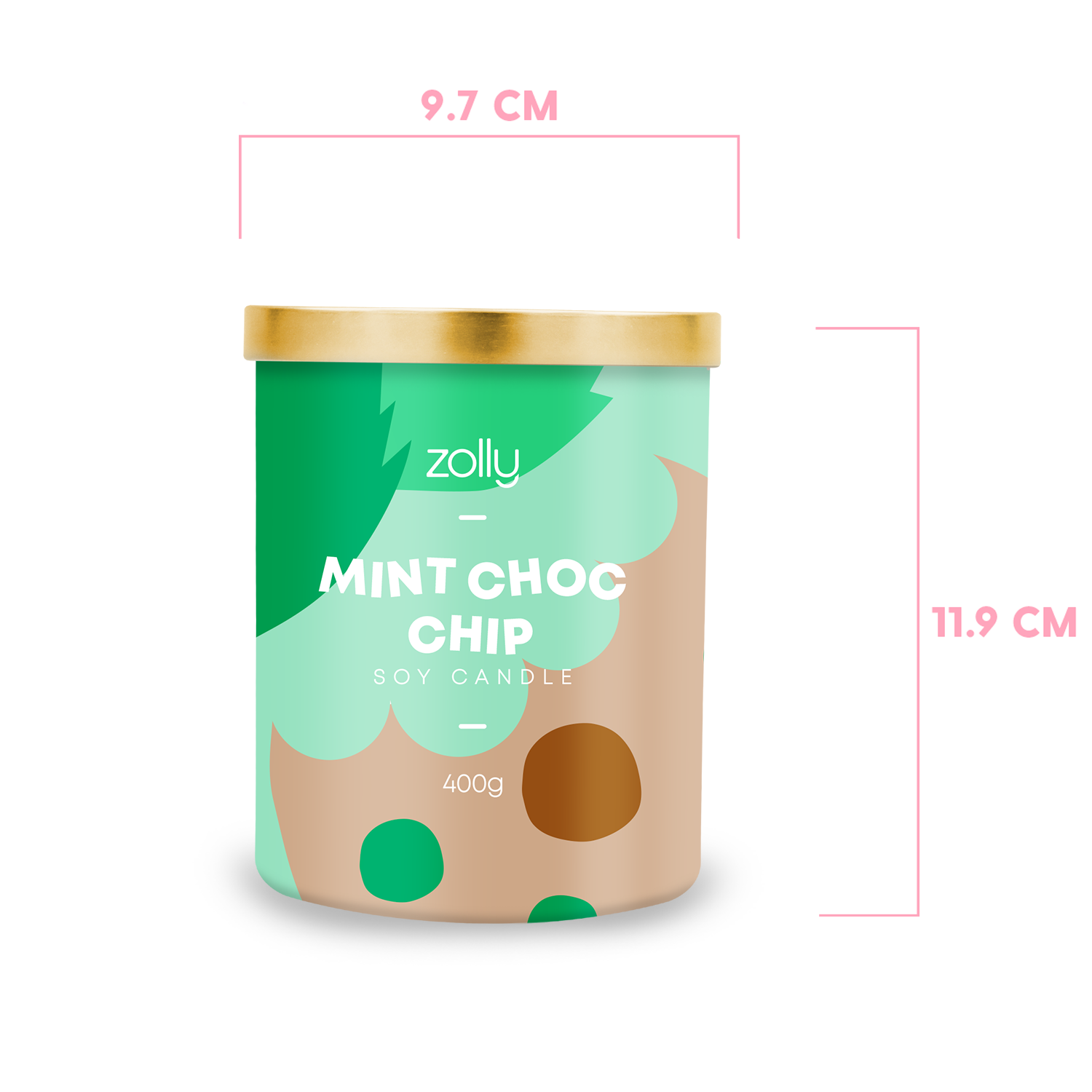 Kerze Mint Choc Chip 400g