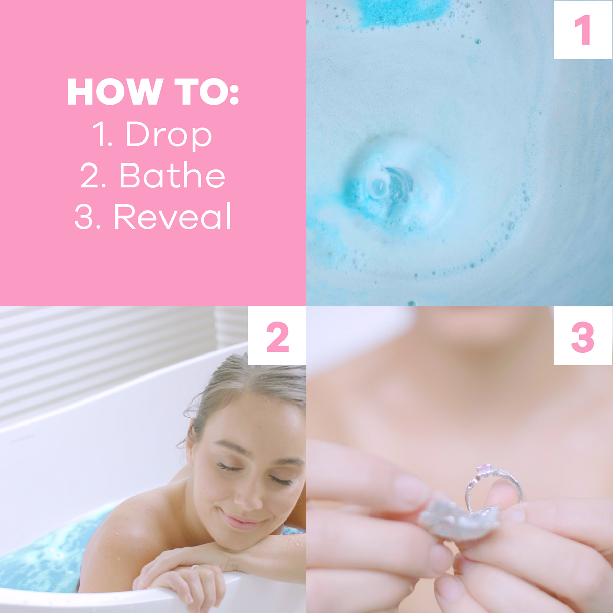 Regenbogen-Einhorn (Badebombe)