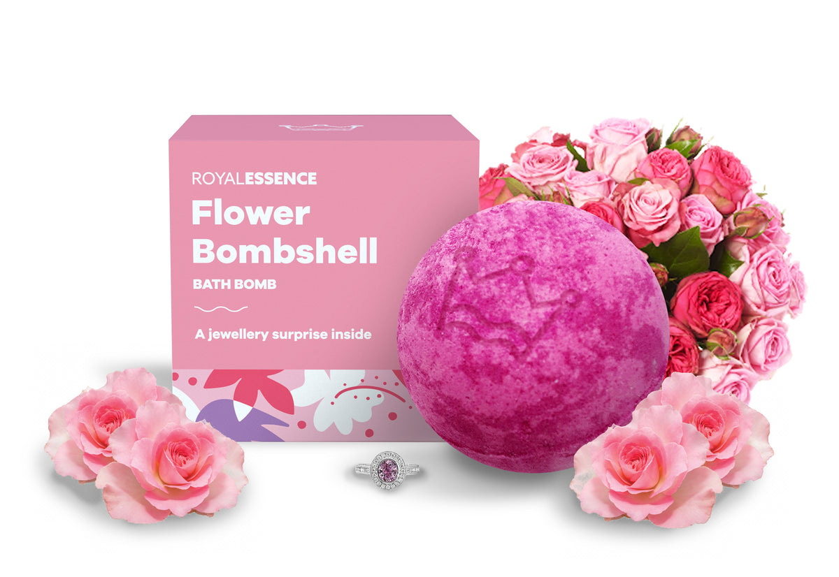 Blumenbombe (Badebombe)