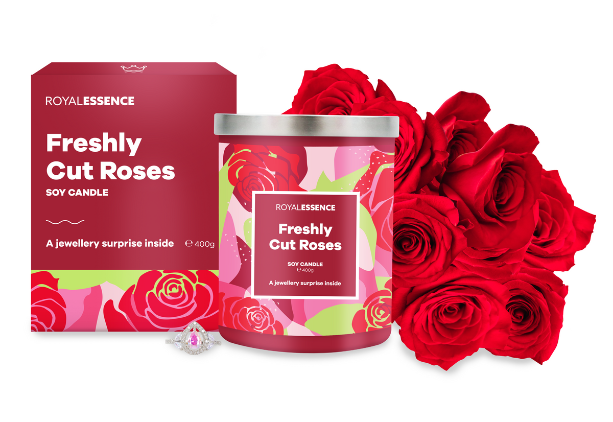 Frisch geschnittene Rosen (Kerze)