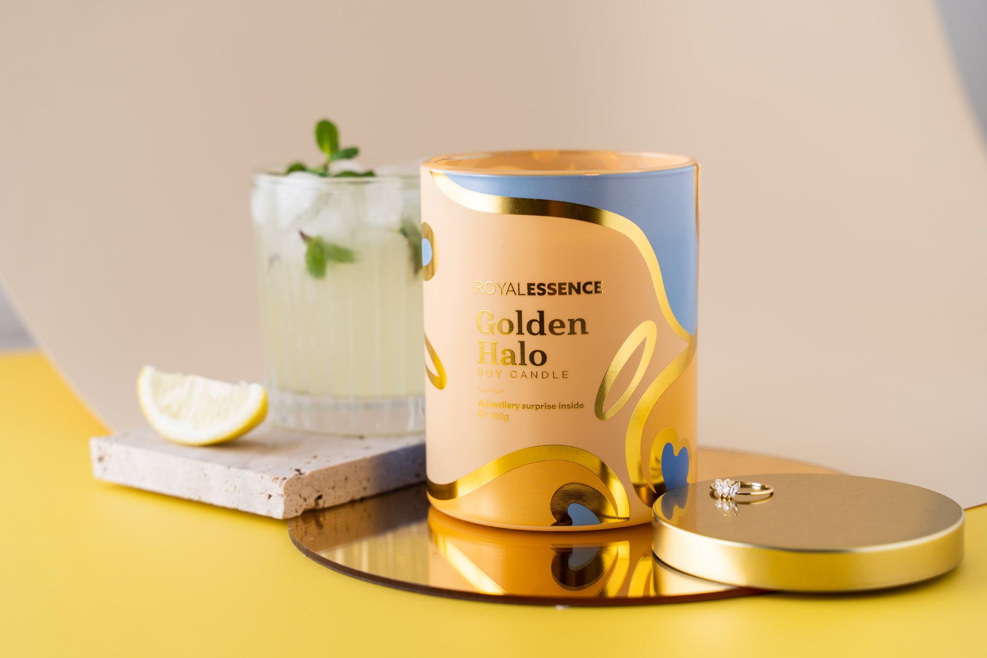 Goldener Heiligenschein (Kerze)