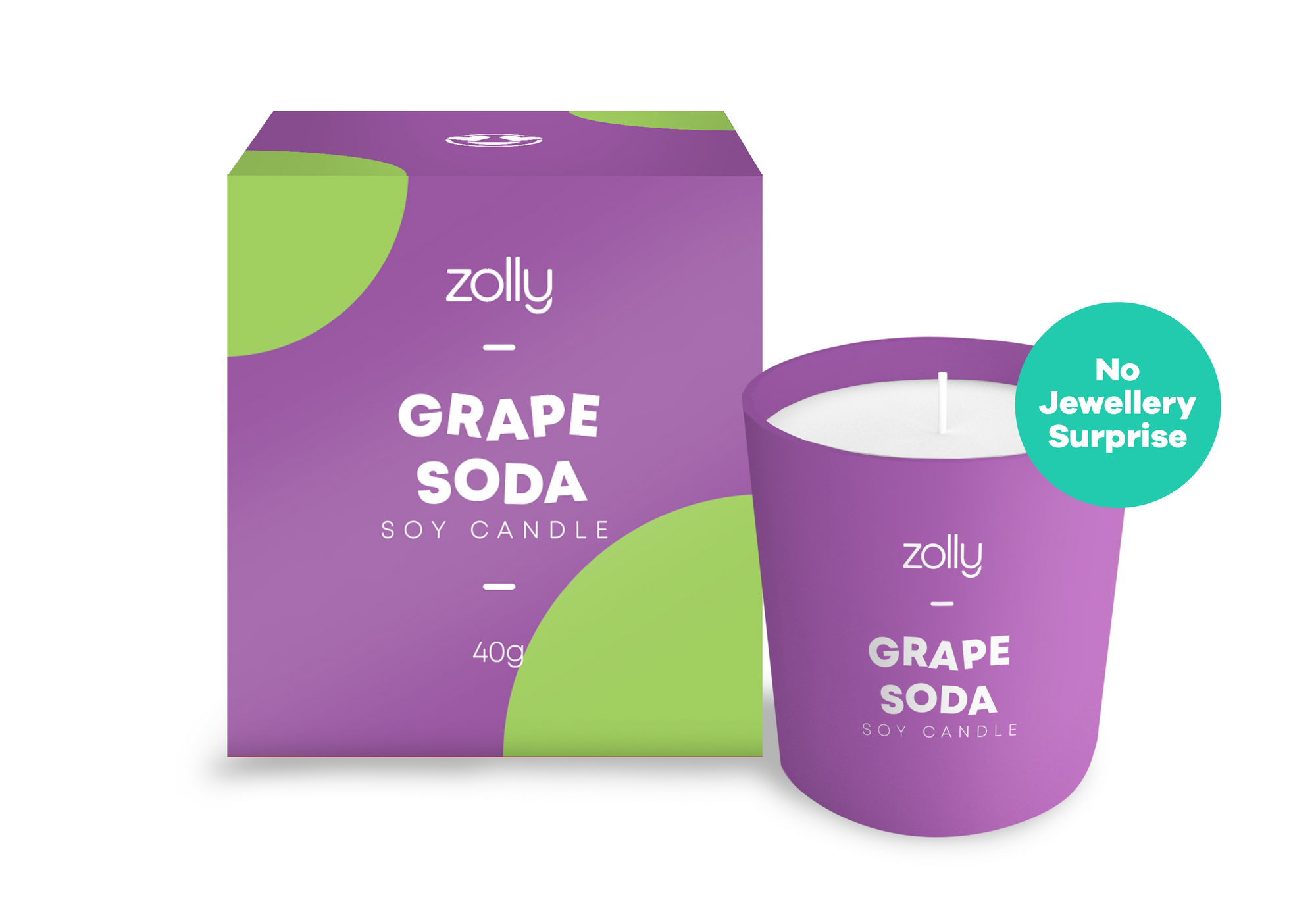 Grape Soda Minikerze 40g