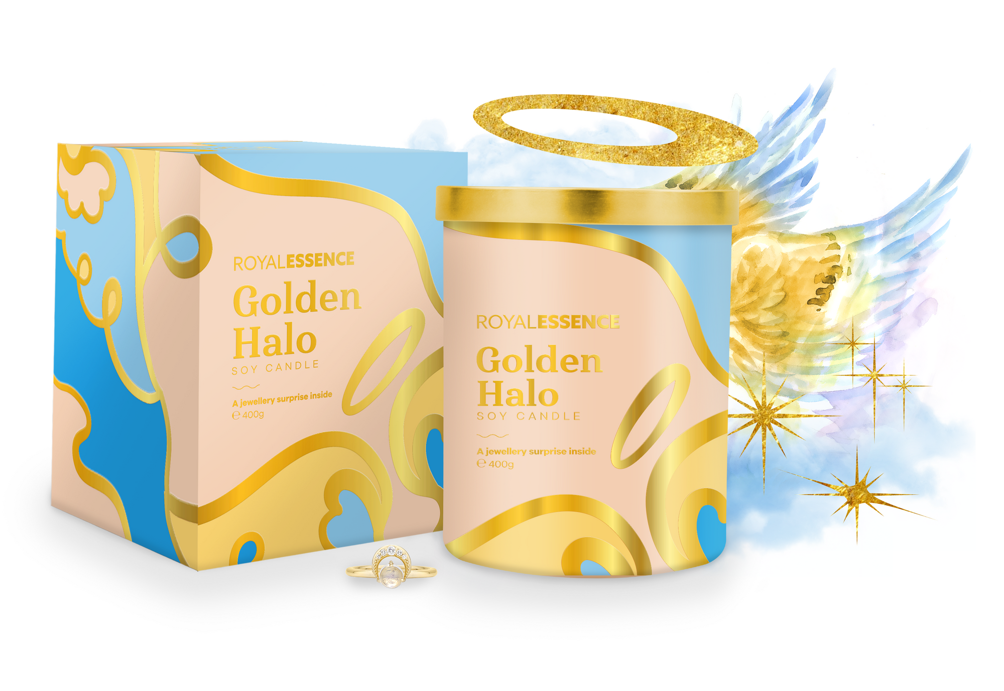 Goldener Heiligenschein (Kerze)