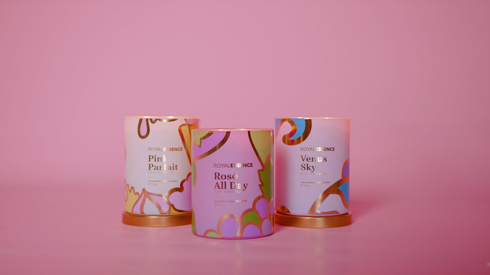 Rose den ganzen Tag (Kerze)