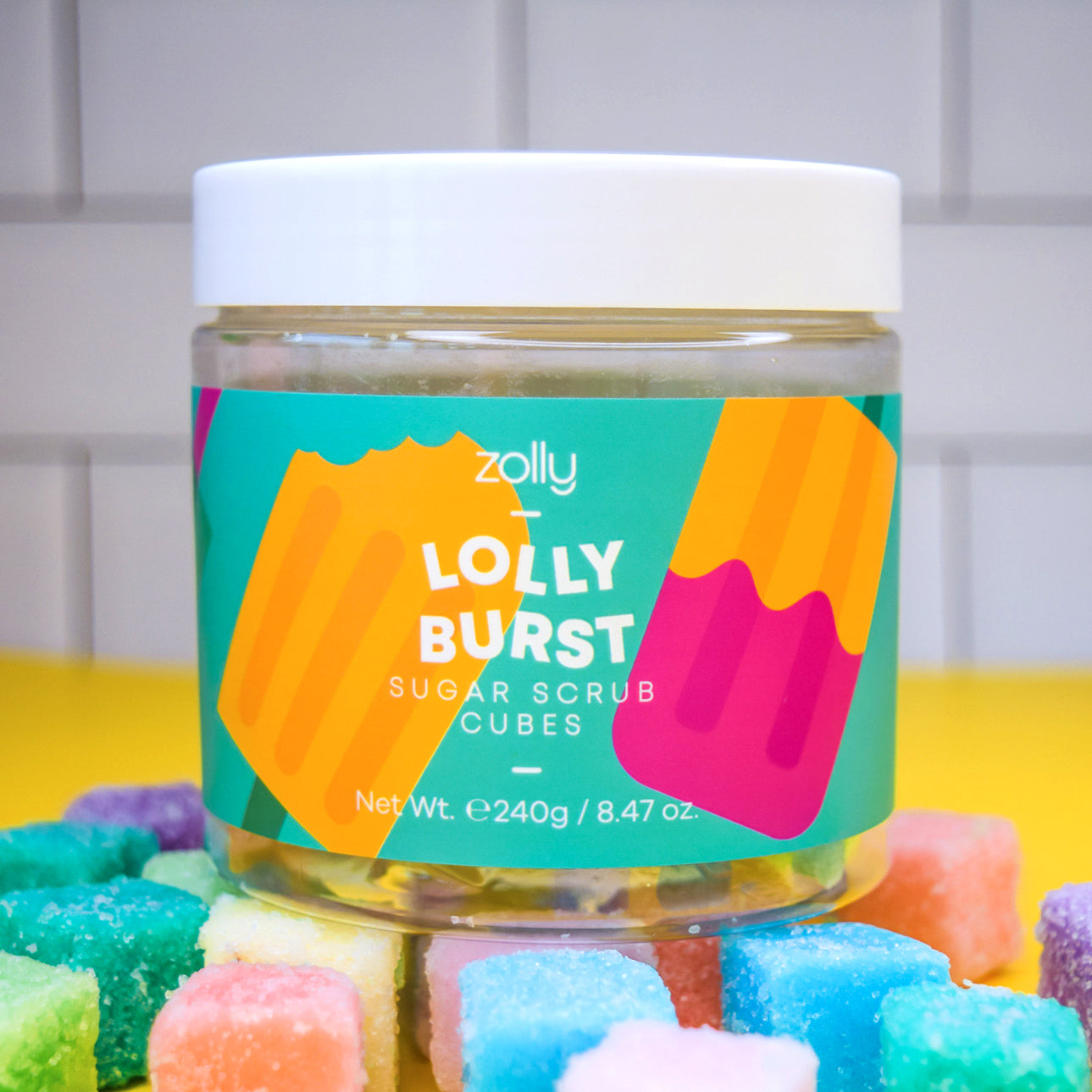 Lolly Burst Zucker-Peeling-Würfel