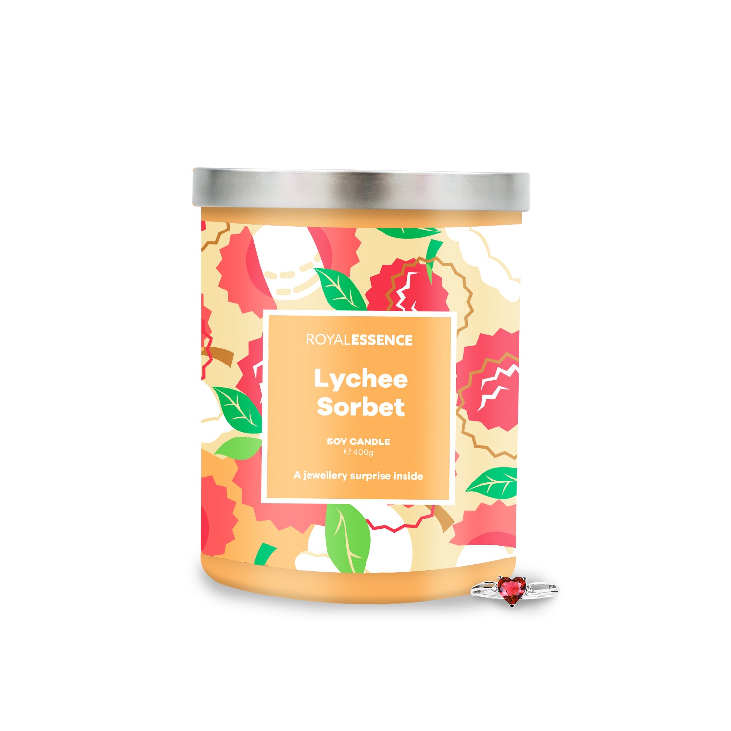 Litschi-Sorbet (Kerze)