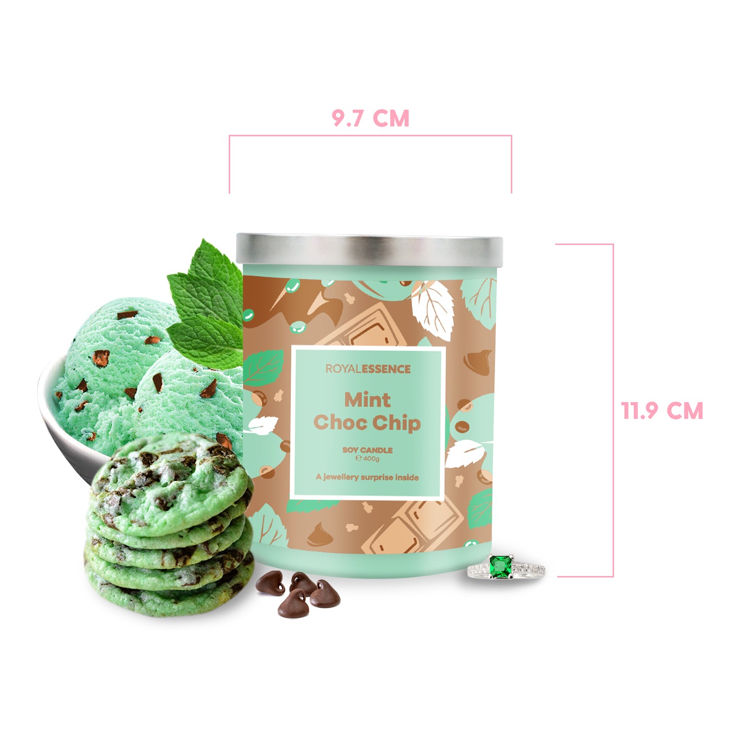Mint Choc Chip (Kerze)