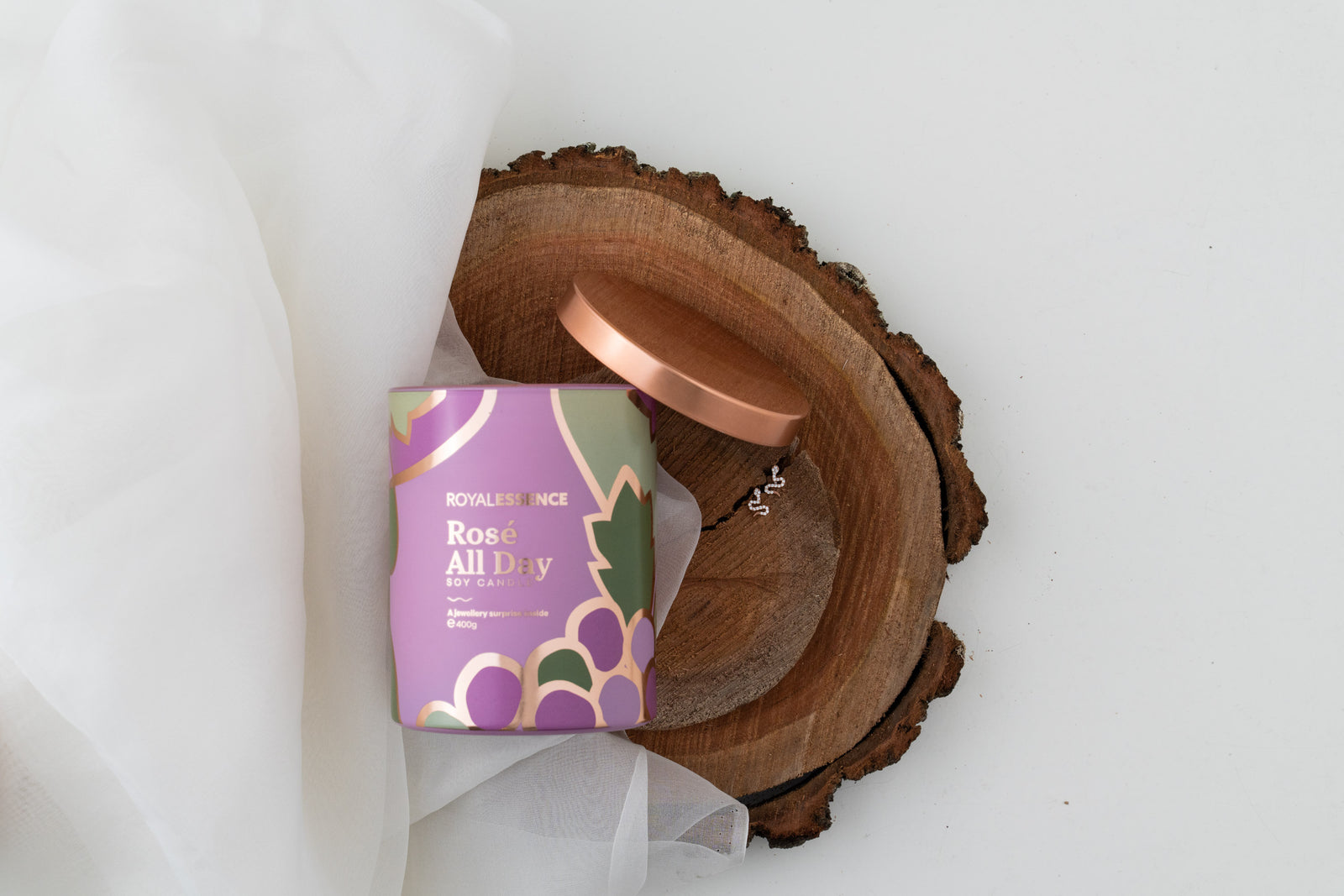 Rose den ganzen Tag (Kerze)