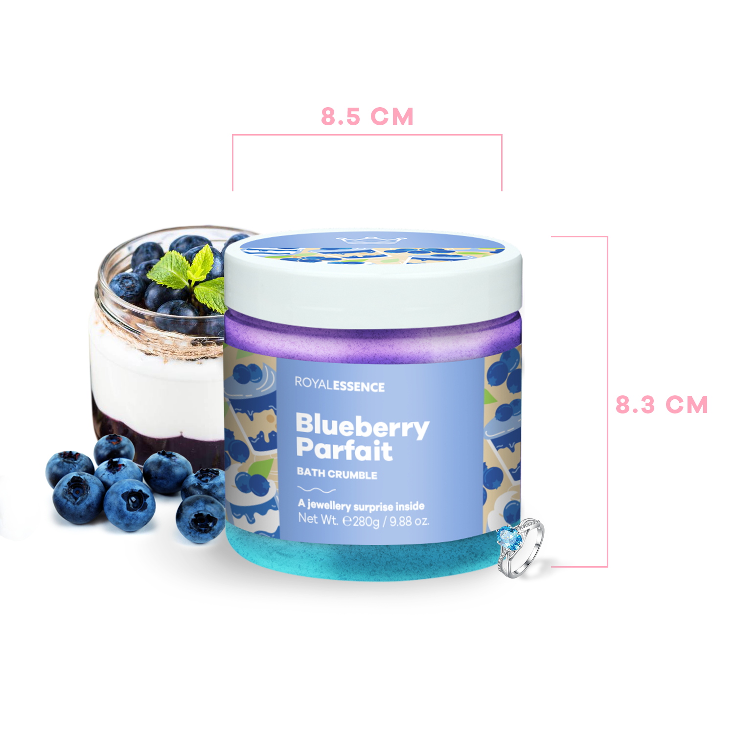 Heidelbeerparfait (Bath Crumble)