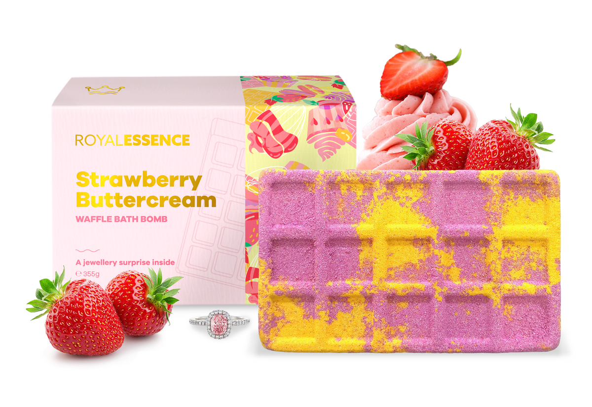 Erdbeer-Buttercreme - Waffel (Badebombe)