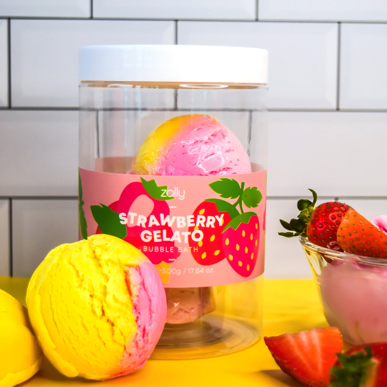 Erdbeer Gelato Bubble Bars