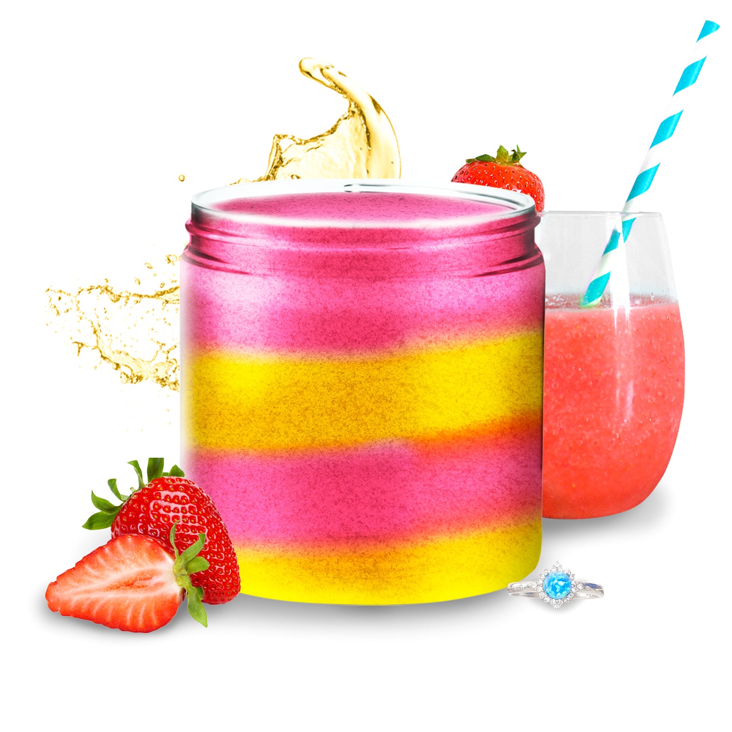 Erdbeer-Slushie (Bath Crumble)