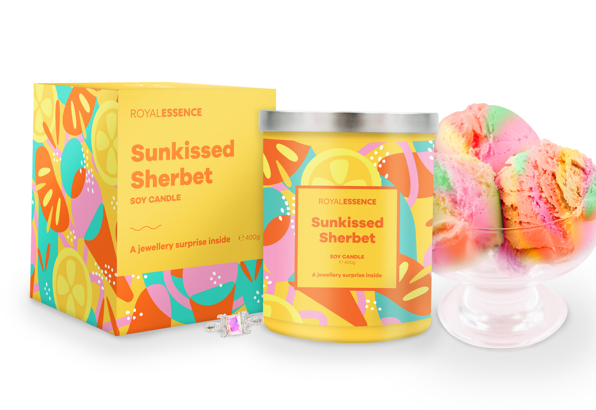 Sonnengeküsstes Sorbet (Kerze)