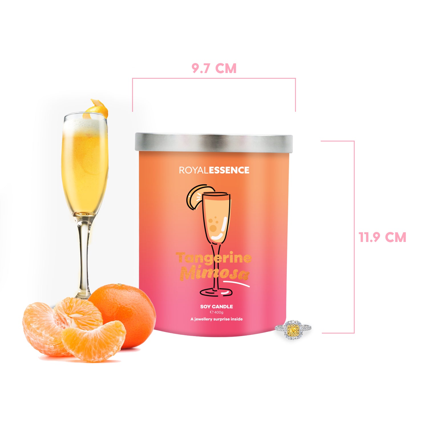 Mandarine Mimose (Kerze)
