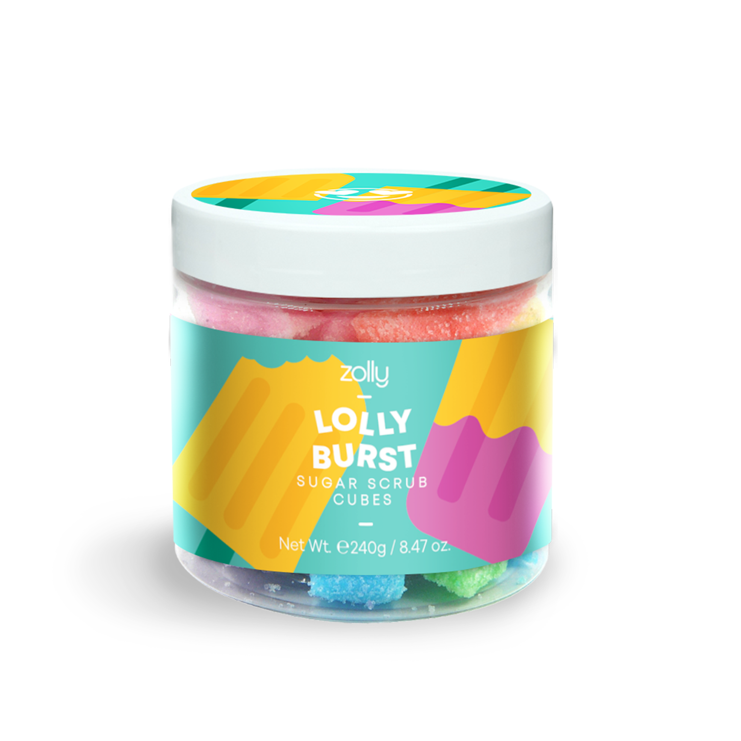 Lolly Burst Zucker-Peeling-Würfel