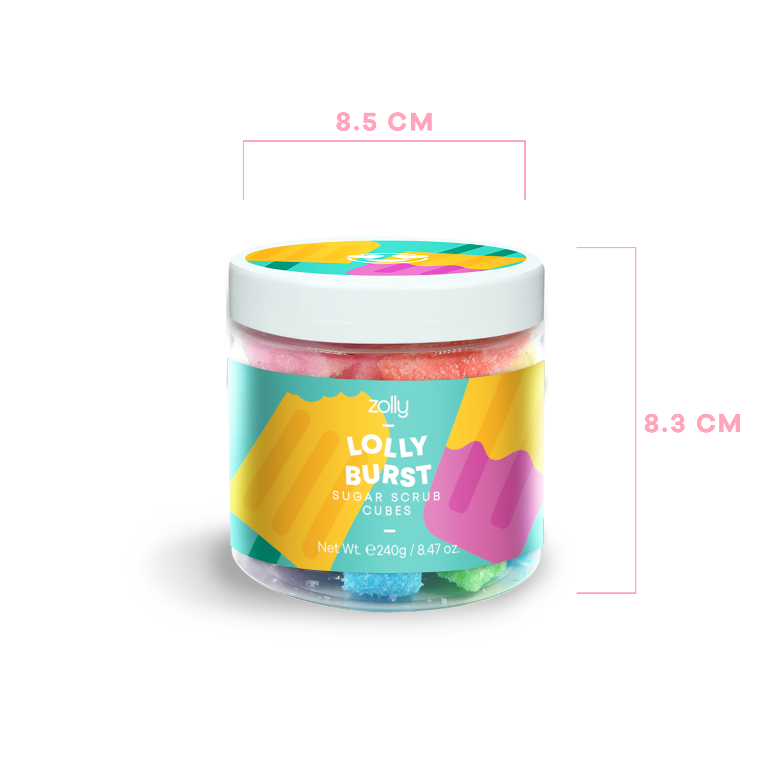 Lolly Burst Zucker-Peeling-Würfel