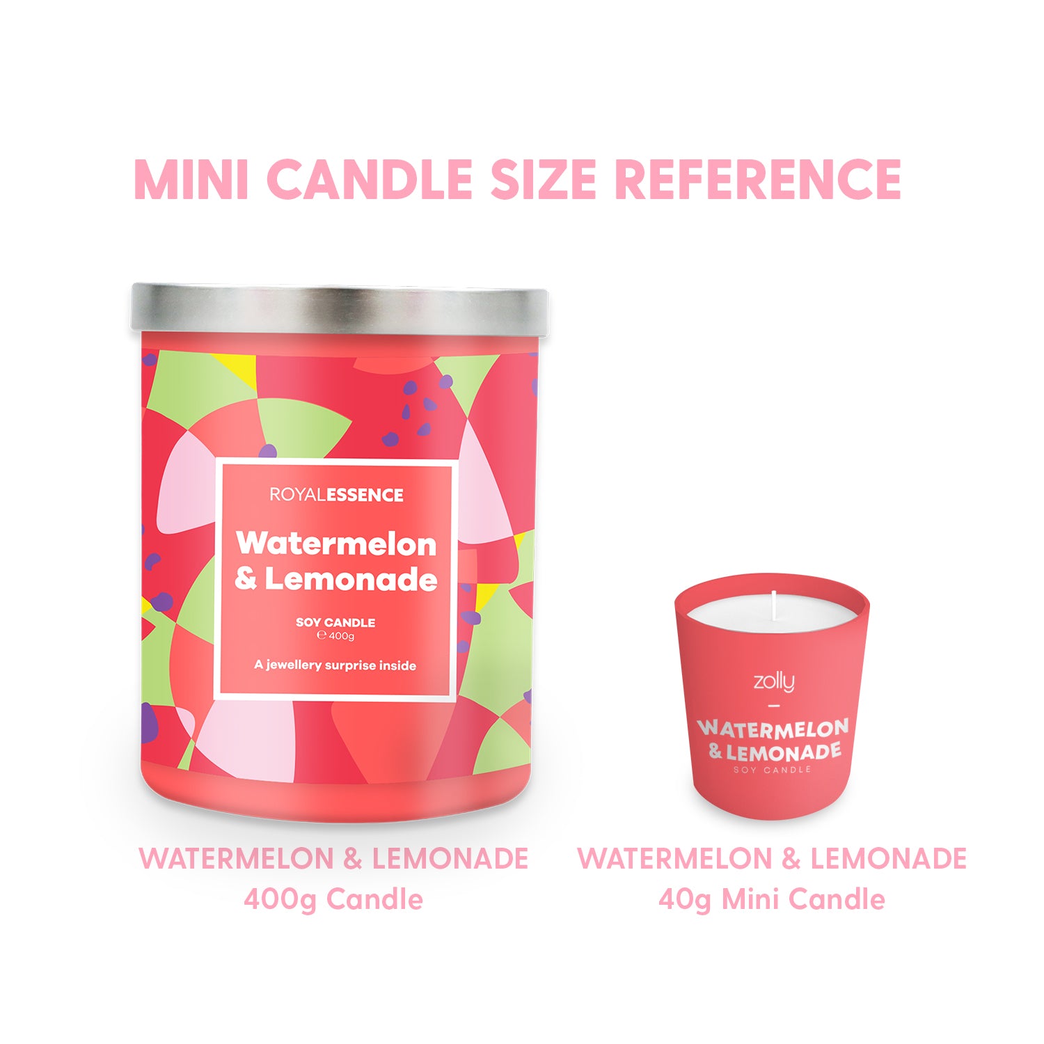 Minikerze Wassermelone &amp; Limonade 40g