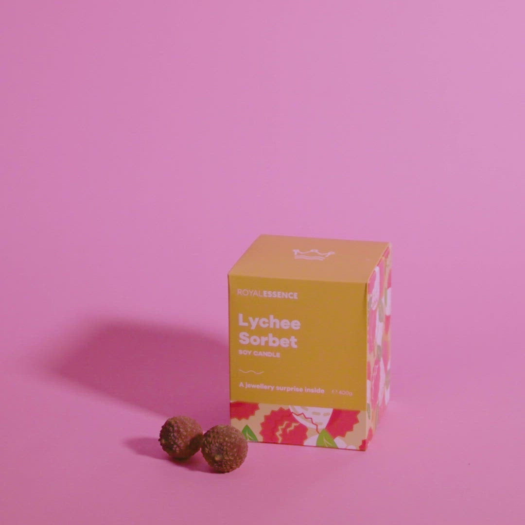 Litschi-Sorbet (Kerze)