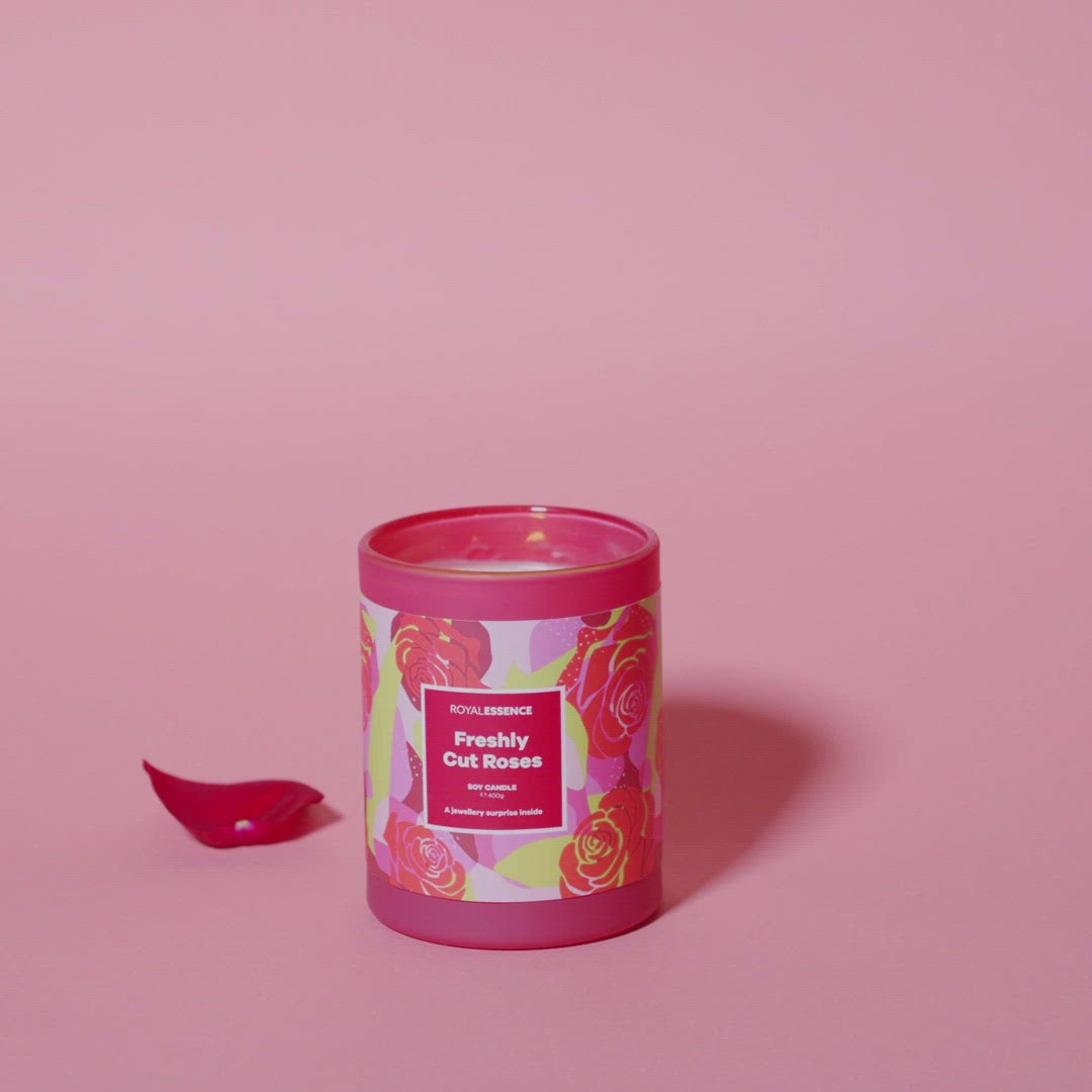 Frisch geschnittene Rosen (Kerze)