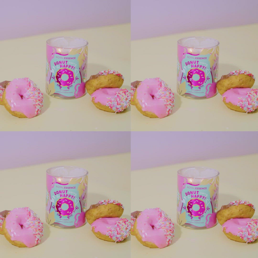 Donut-Sorge, sei glücklich (Kerze)