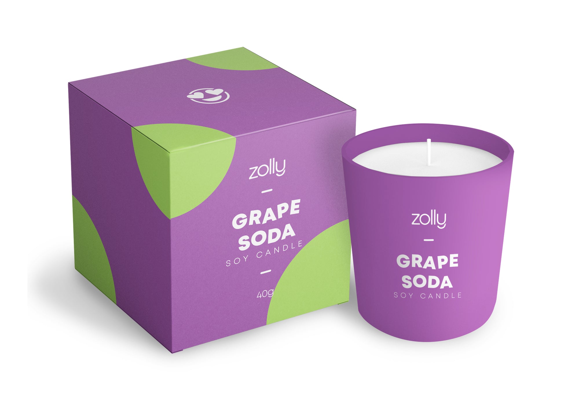 Grape Soda Minikerze 40g