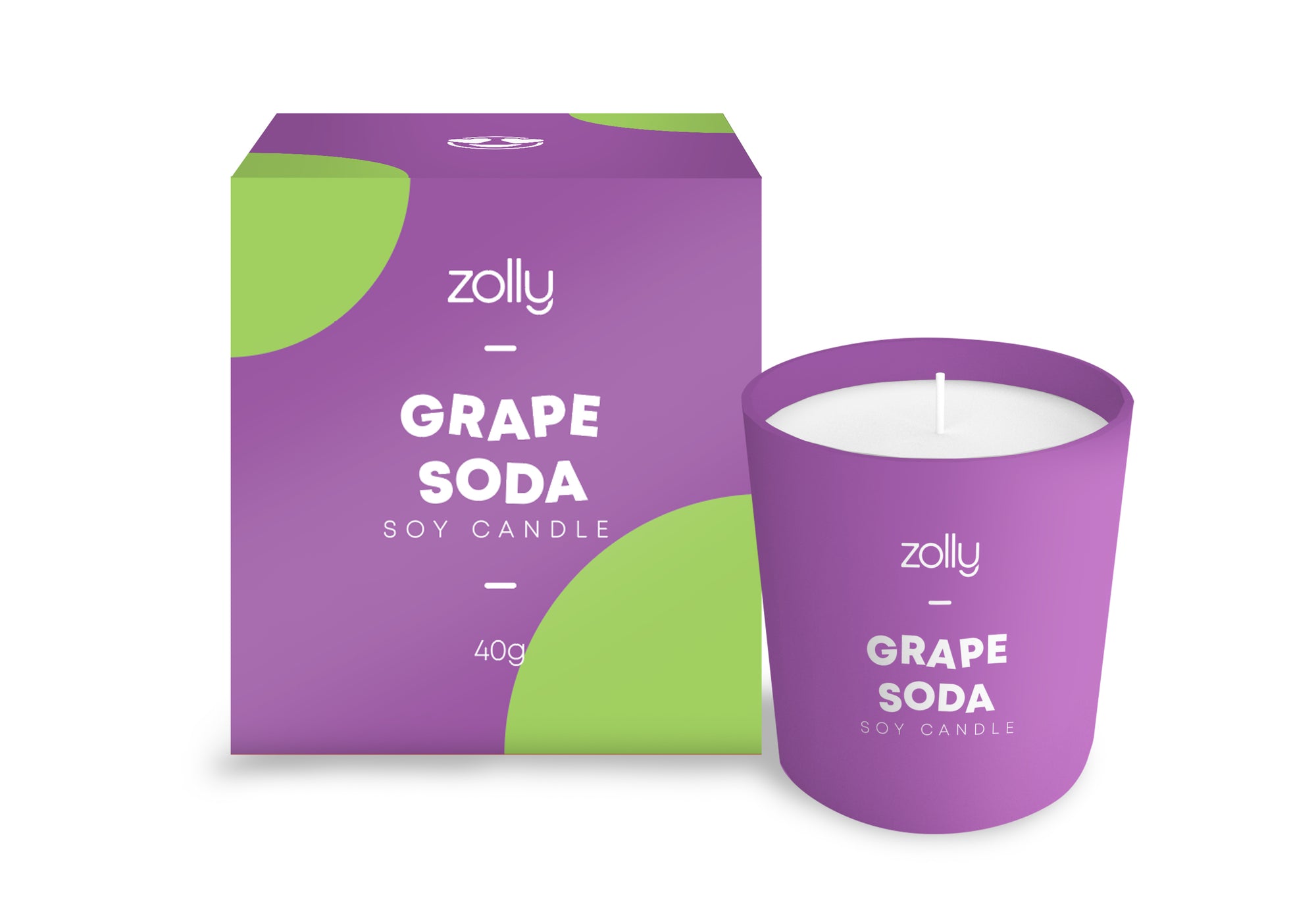 Grape Soda Minikerze 40g