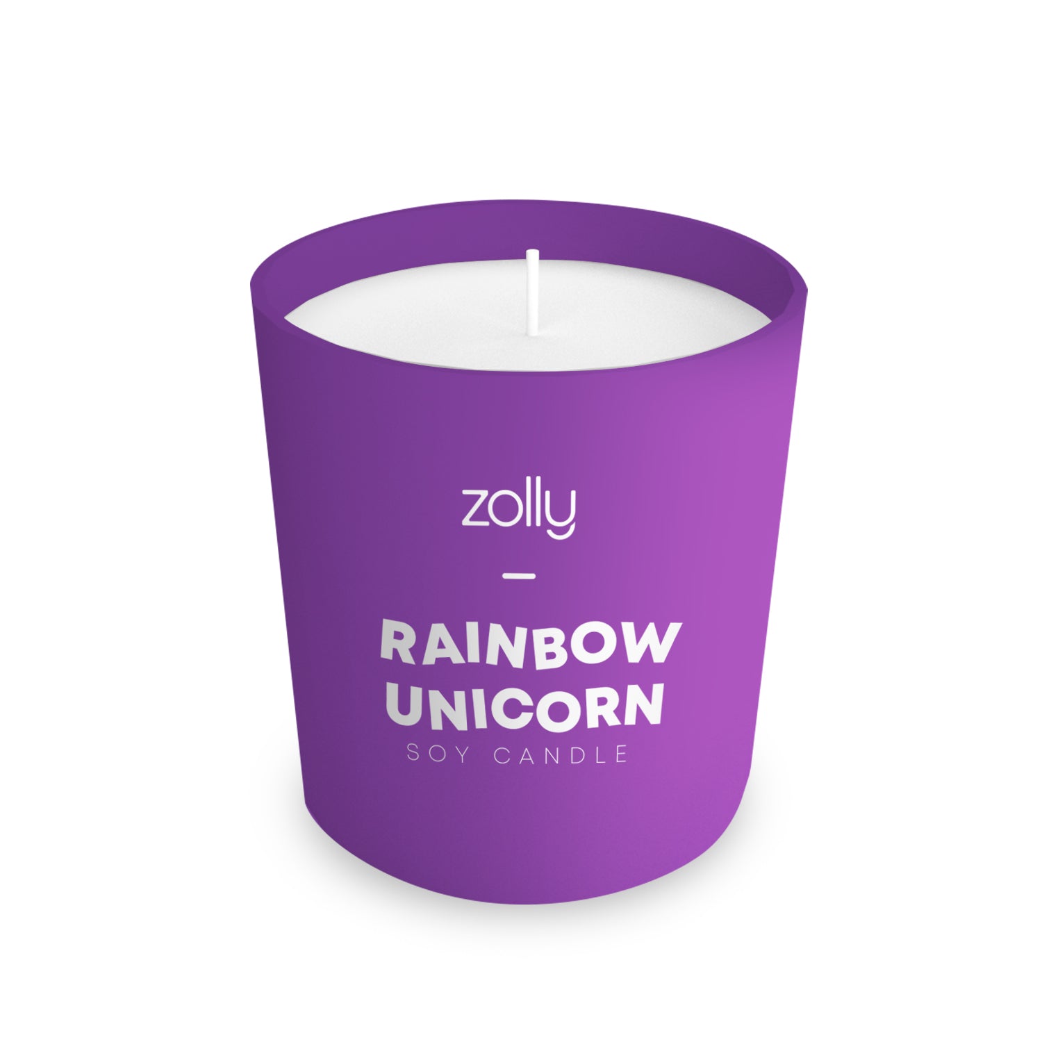 Mini-Kerze Regenbogen-Einhorn 40g